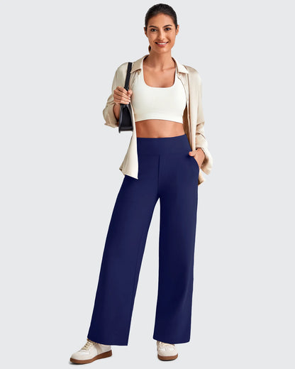 Pantalones de vestir capri elásticos de tiro alto EverGoing Tall