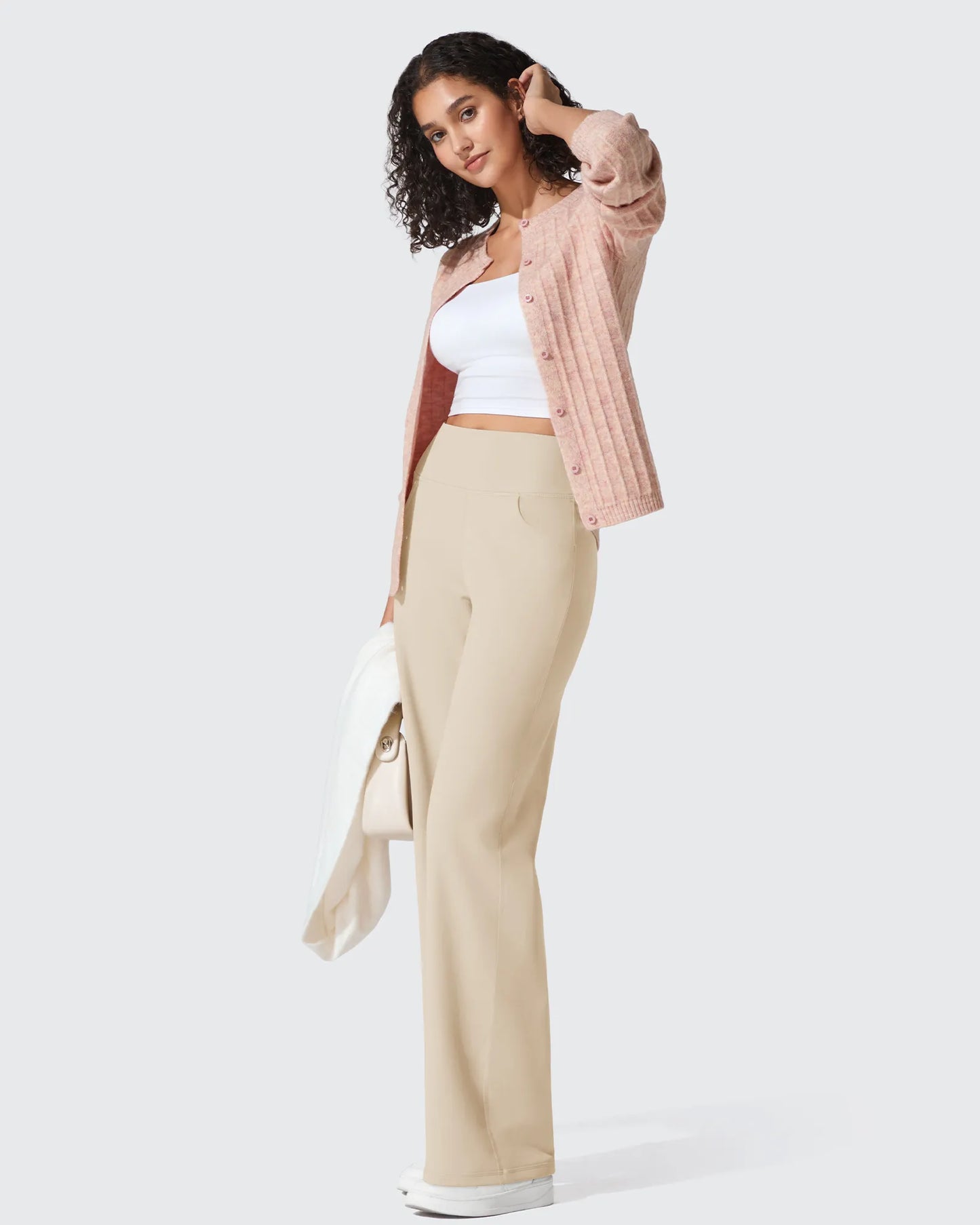 Pantalones de vestir de talle alto sin costuras BareFeel Regular
