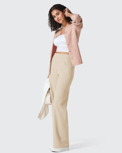 Pantalones de vestir de talle alto sin costuras BareFeel Regular