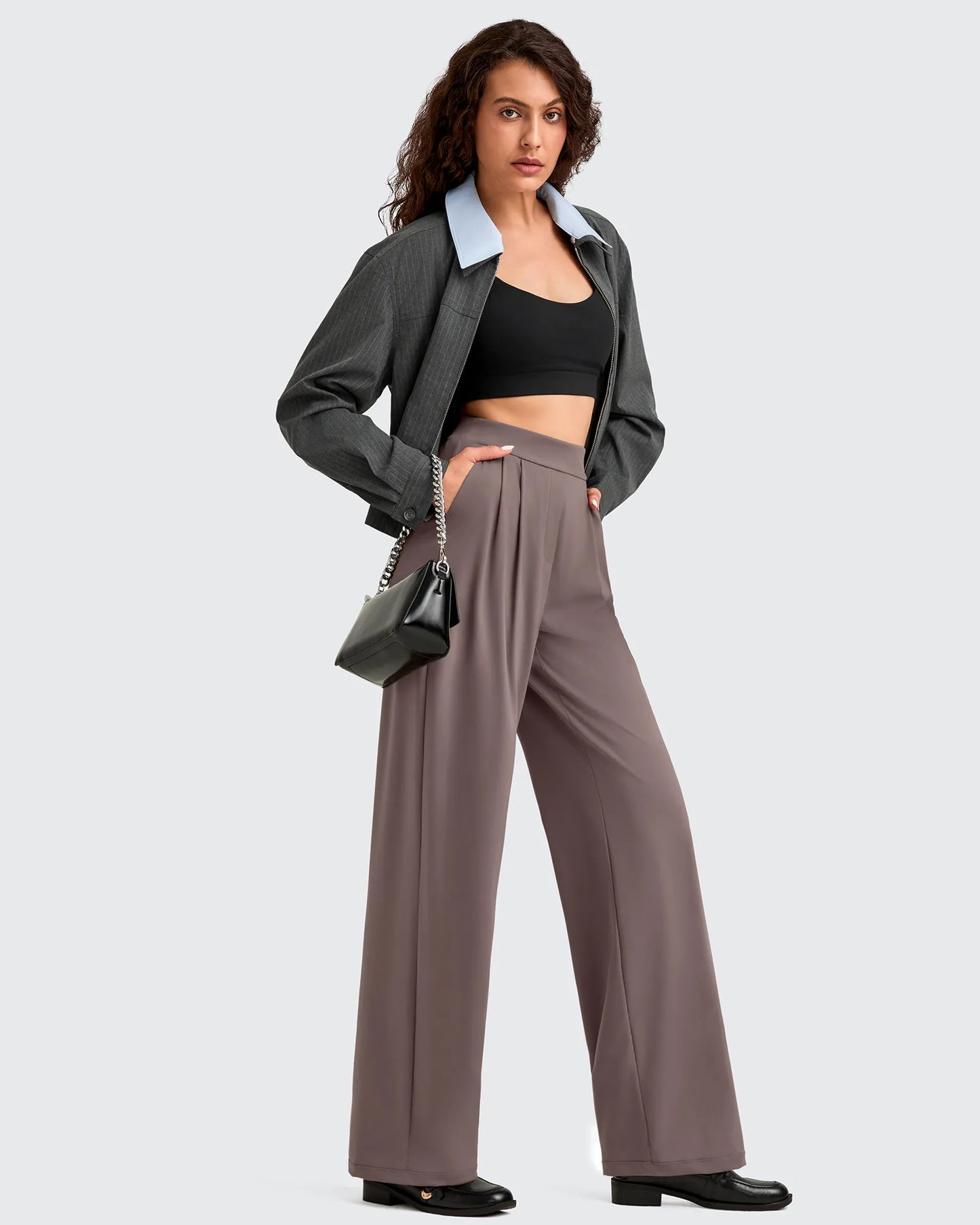 Pantalones Casuales de Vestir de Talle Alto ShiftReady