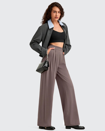 Pantalones Casuales de Vestir de Talle Alto ShiftReady