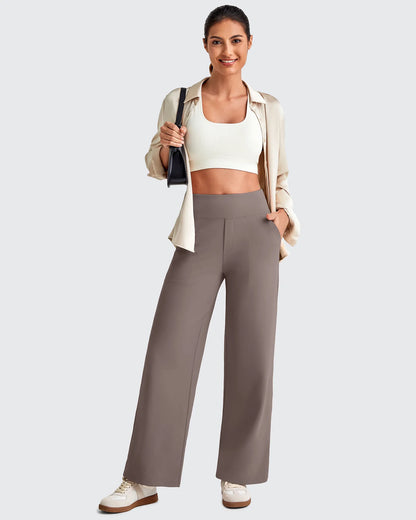 Pantalones Sastre Cortos Elásticos de Talle Alto EverGoing para Mujer (Talla Pequeña)
