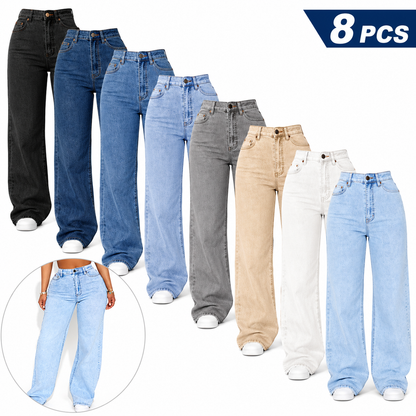Stretch Wide Leg Jeans