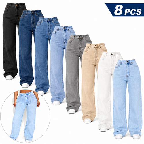 Stretch Wide Leg Jeans