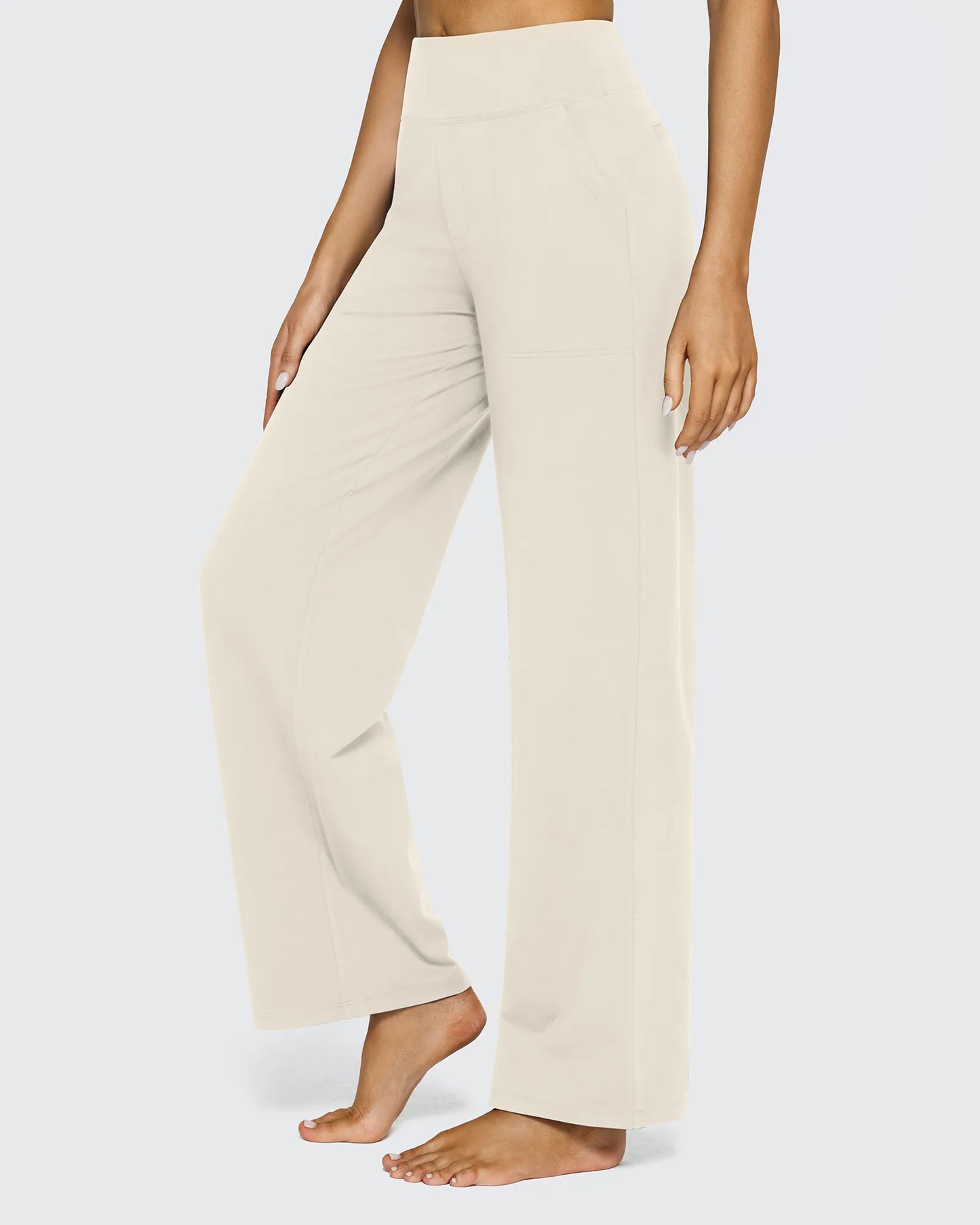 Pantalones de Negocios Informales de Talle Alto Sueltos EverGoing 27''