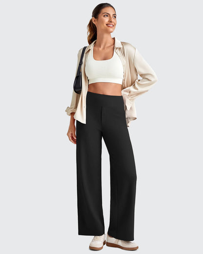 Pantalones Sastre Cortos Elásticos de Talle Alto EverGoing para Mujer (Talla Pequeña)