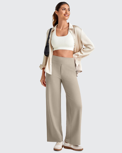 Pantalones Sastre Cortos Elásticos de Talle Alto EverGoing para Mujer (Talla Pequeña)