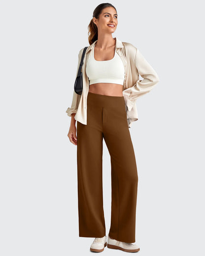 Pantalones Sastre Cortos Elásticos de Talle Alto EverGoing para Mujer (Talla Pequeña)