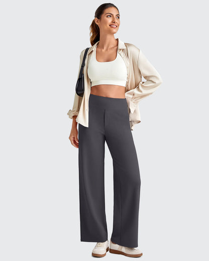 Pantalones Sastre Cortos Elásticos de Talle Alto EverGoing para Mujer (Talla Pequeña)