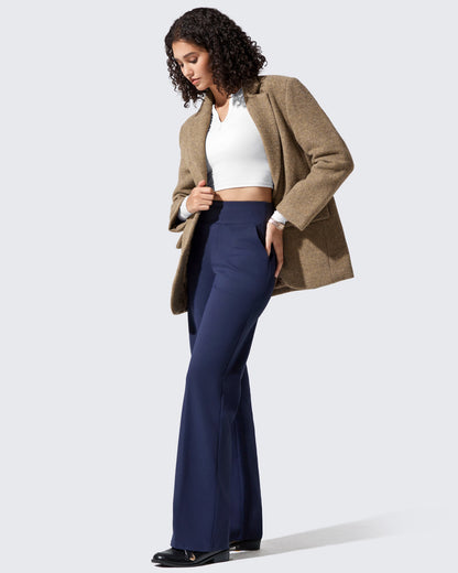Pantalones de vestir de talle alto con forro polar EverGoing