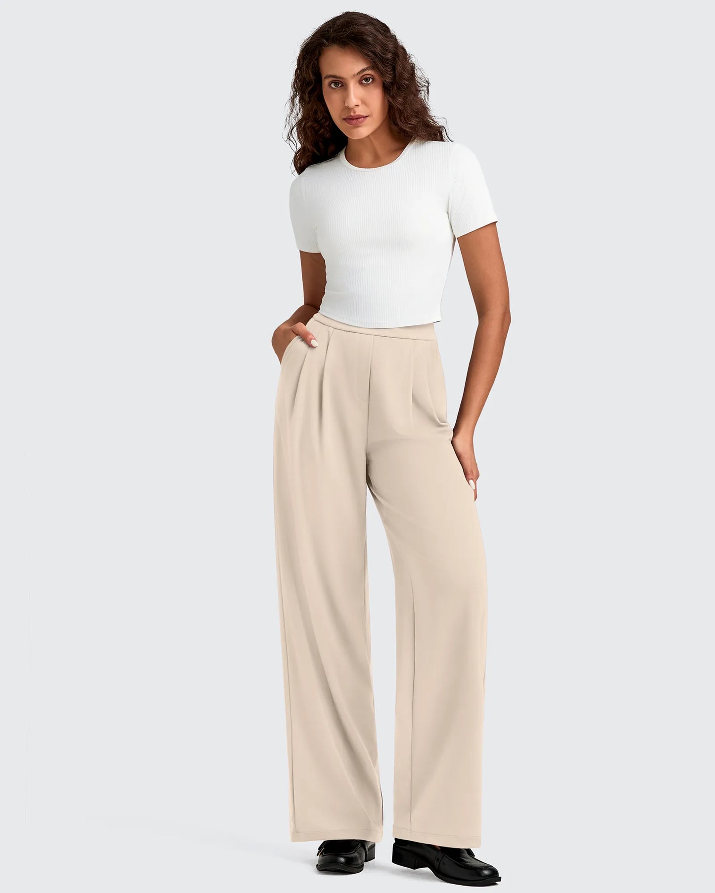 Pantalones Casuales de Vestir de Talle Alto ShiftReady