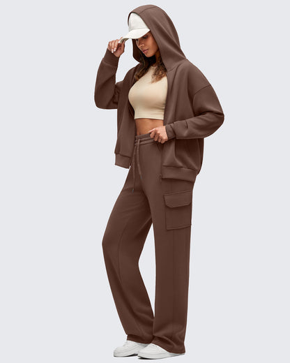 Pantalones de chándal cargo Smoofit de pernera ancha con cordón y bolsillos