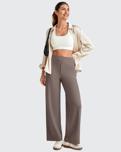 Pantalones de vestir capri elásticos de tiro alto EverGoing Tall