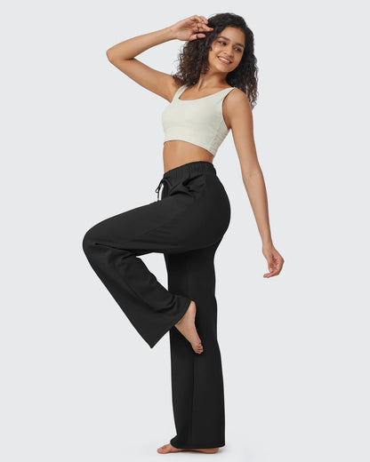 Pantalones casuales con cordón y forro polar EverGoing