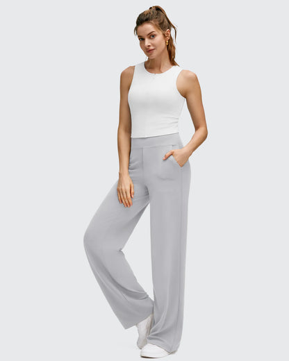 Pantalones de yoga de pierna ancha de alta elasticidad BareFeel