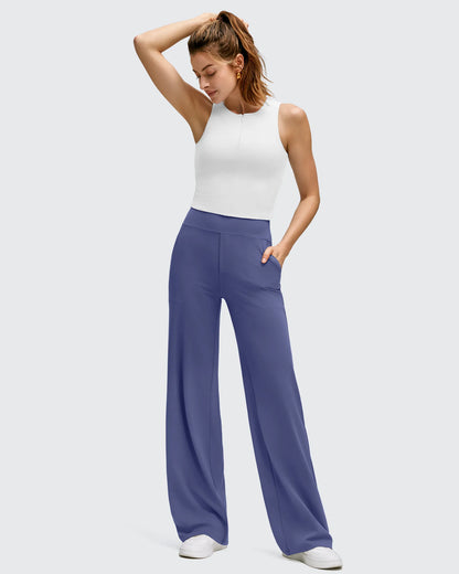 Pantalones de yoga de pierna ancha de alta elasticidad BareFeel