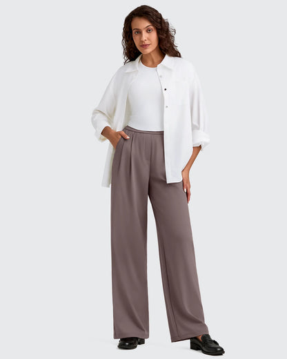 Pantalones Casuales de Vestir de Talle Alto ShiftReady