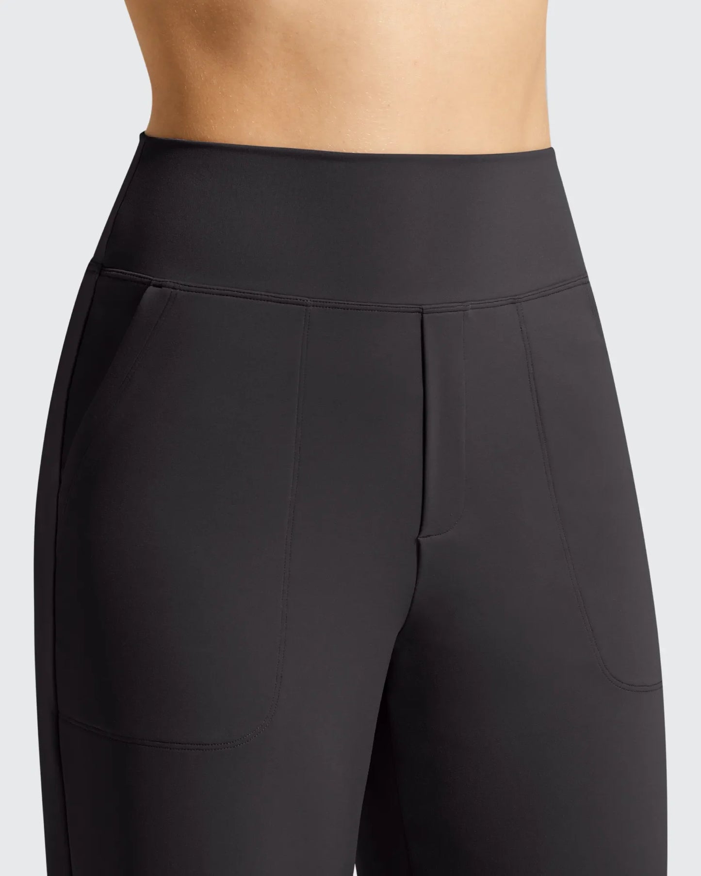Pantalones de vestir informales largos hasta el tobillo BareFeel Faux Fly