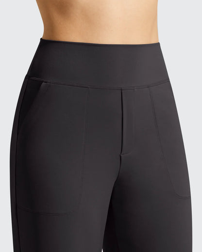 Pantalones de vestir informales largos hasta el tobillo BareFeel Faux Fly