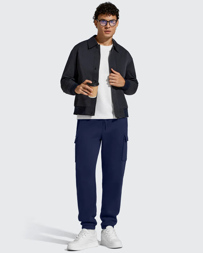 Pantalones cargo Flurrylux de algodón con forro polar y cordón para hombre