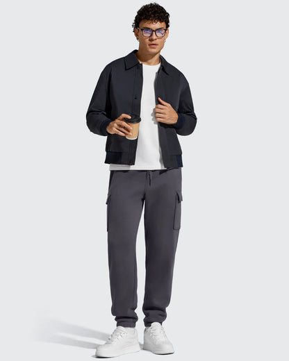 Pantalones cargo Flurrylux de algodón con forro polar y cordón para hombre