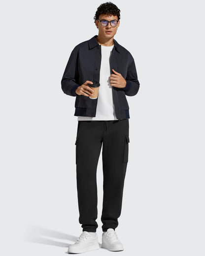 Pantalones cargo Flurrylux de algodón con forro polar y cordón para hombre