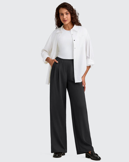 Pantalones Casuales de Vestir de Talle Alto ShiftReady