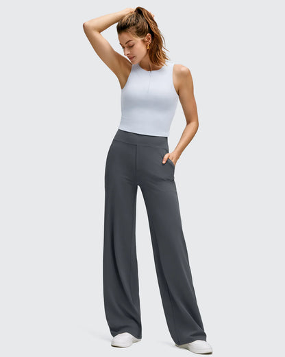 Pantalones de yoga de pierna ancha de alta elasticidad BareFeel