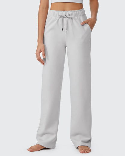 Pantalones casuales con cordón y forro polar EverGoing