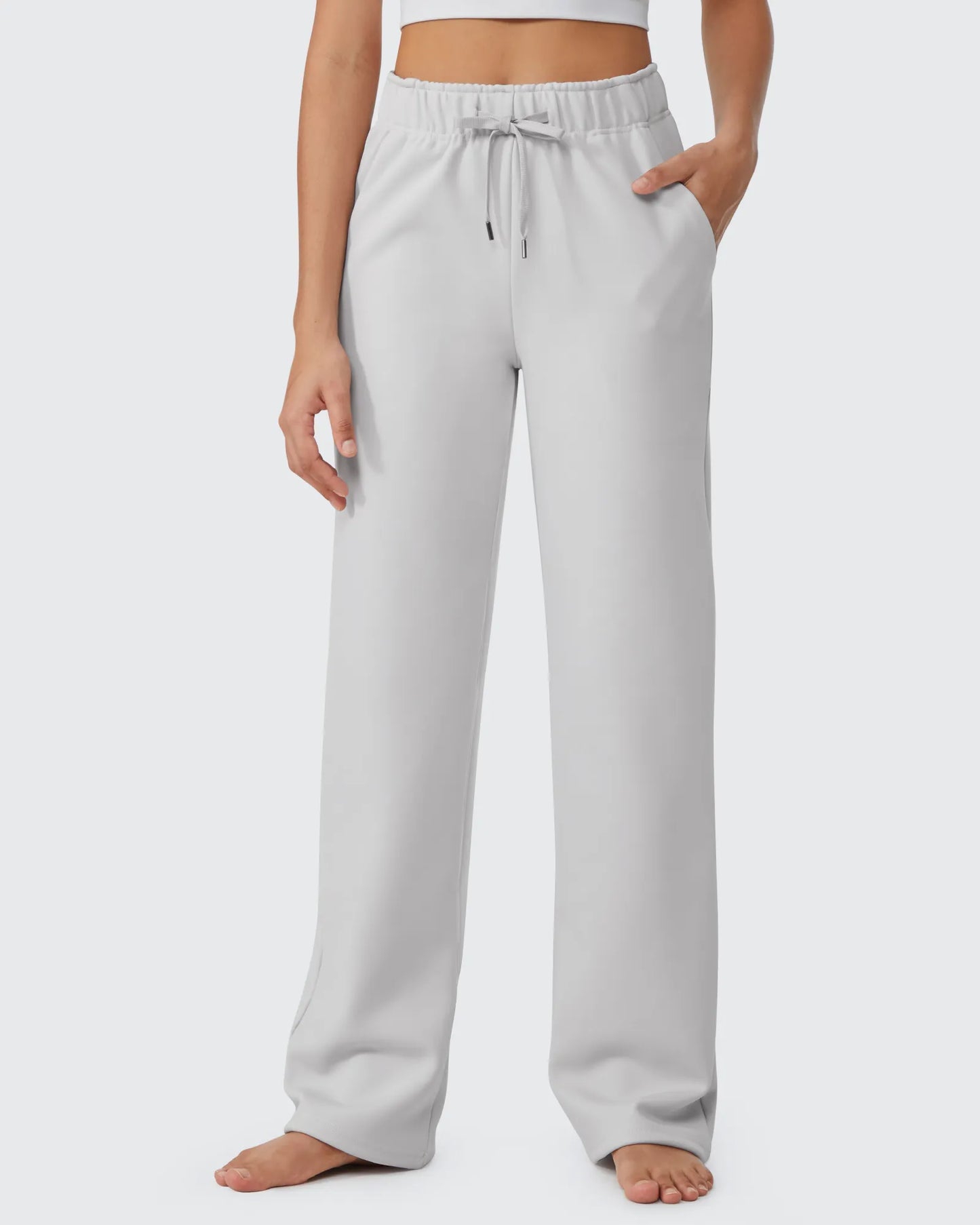 Pantalones casuales EverGoing largos con cordón y forro polar