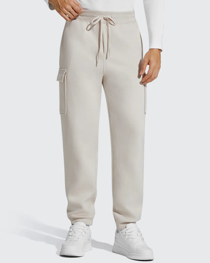 Pantalones cargo Flurrylux de algodón con forro polar y cordón para hombre