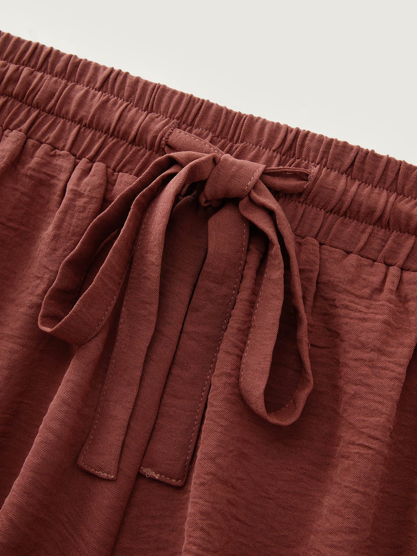 Asymmetrical Ruffled Hem Shorts