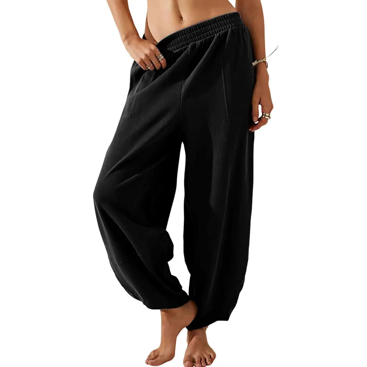 Women's Baggy Wide-Leg Trousers