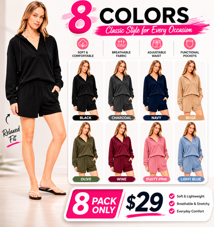 Women's High-Waisted Pull-On Shorts+TOP