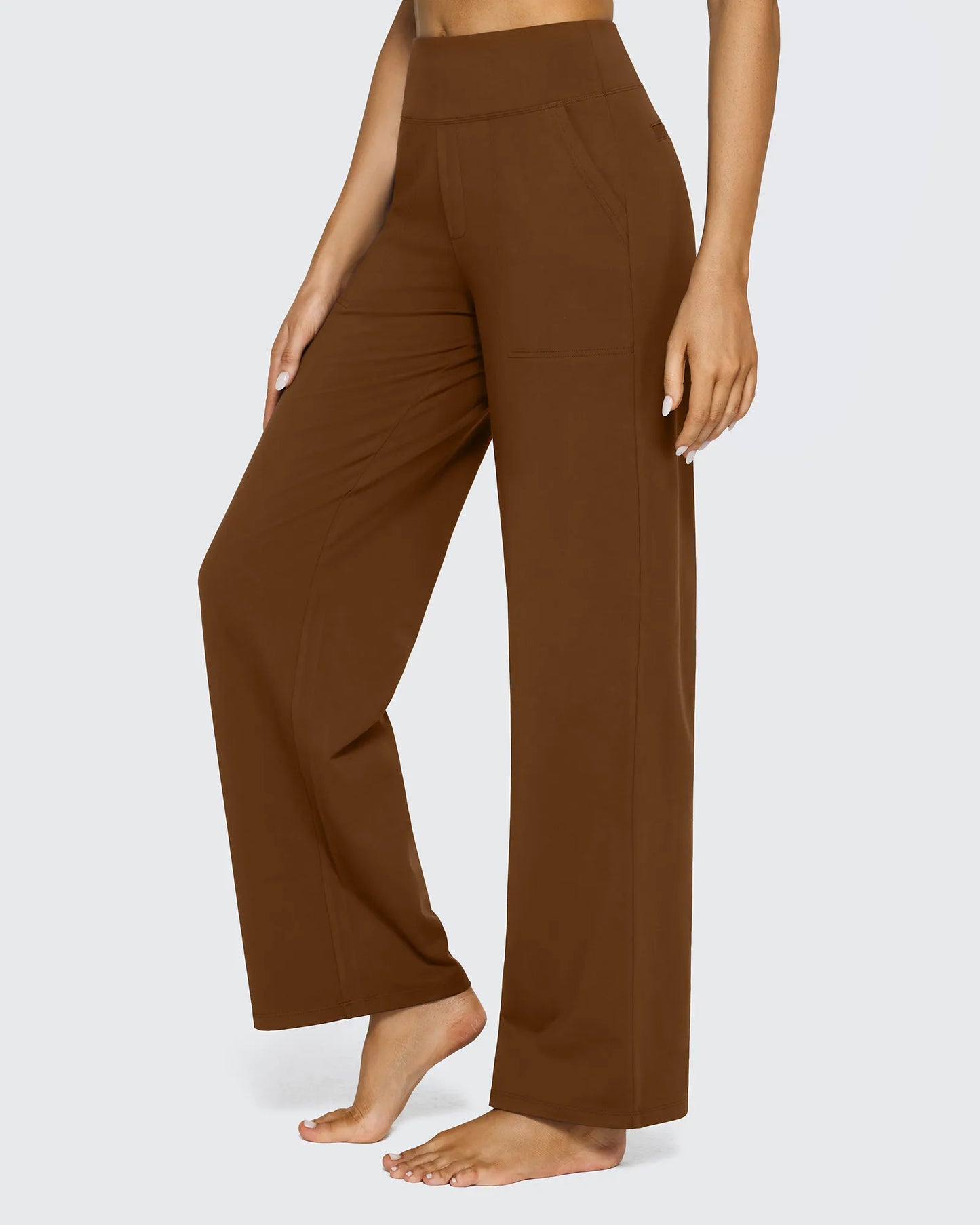Pantalones de Negocios Informales de Talle Alto Sueltos EverGoing 27''