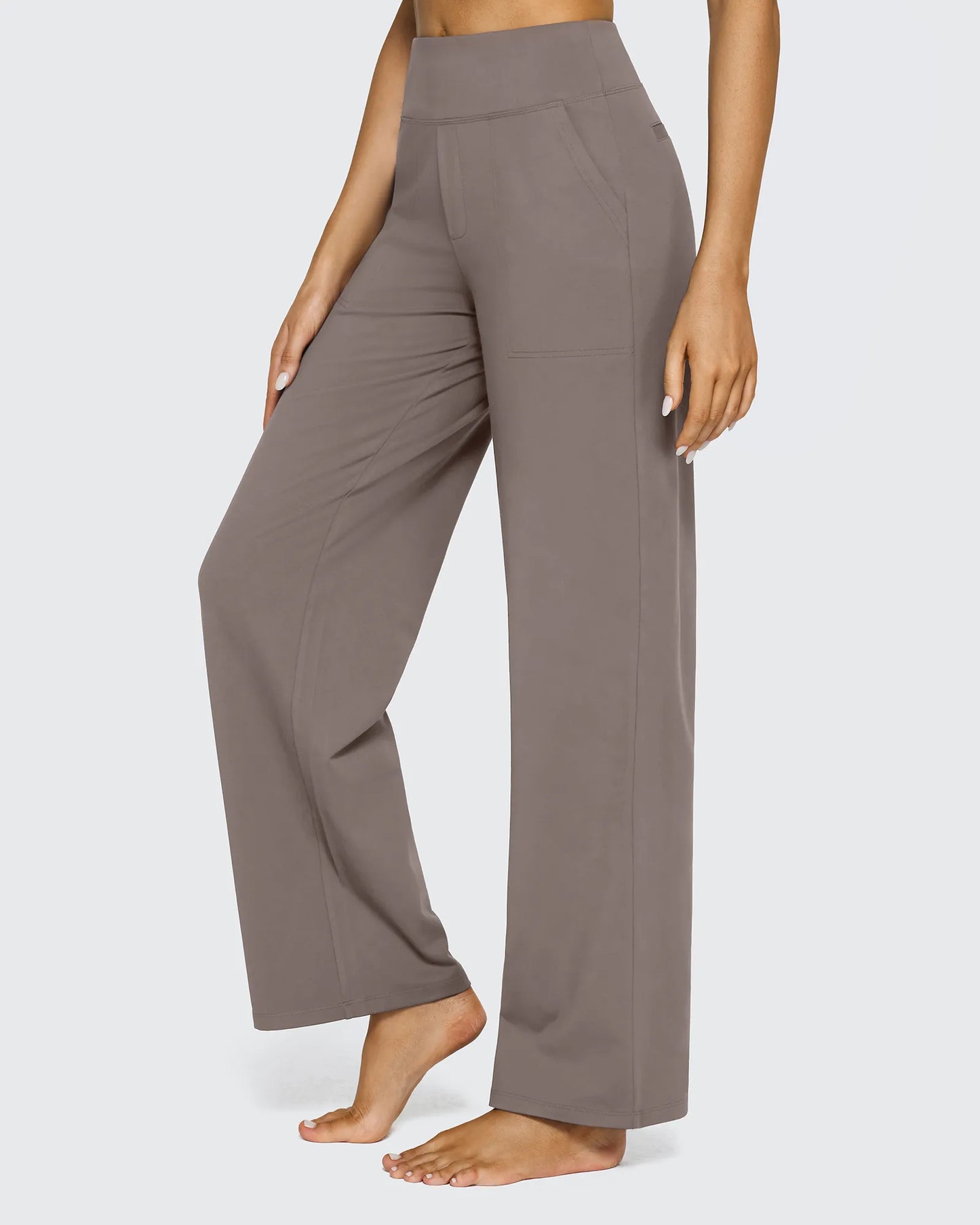 Pantalones de Negocios Informales de Talle Alto Sueltos EverGoing 27''