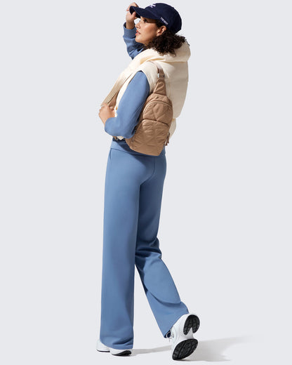 Pantalones de vestir de talle alto con forro polar EverGoing