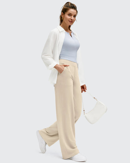 Pantalones de yoga de pierna ancha de alta elasticidad BareFeel