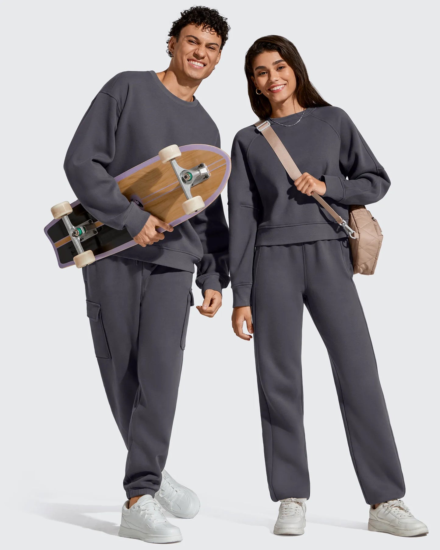 Pantalones cargo Flurrylux de algodón con forro polar y cordón para hombre