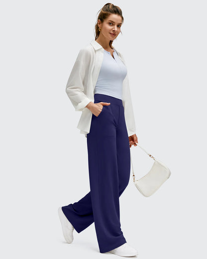 Pantalones de yoga de pierna ancha de alta elasticidad BareFeel