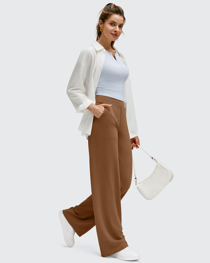 Pantalones de yoga de pierna ancha de alta elasticidad BareFeel
