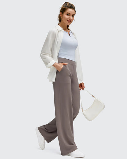 Pantalones de yoga de pierna ancha de alta elasticidad BareFeel