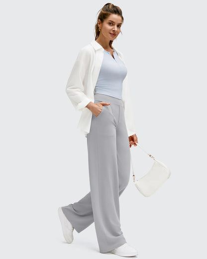 Pantalones de yoga de pierna ancha de alta elasticidad BareFeel