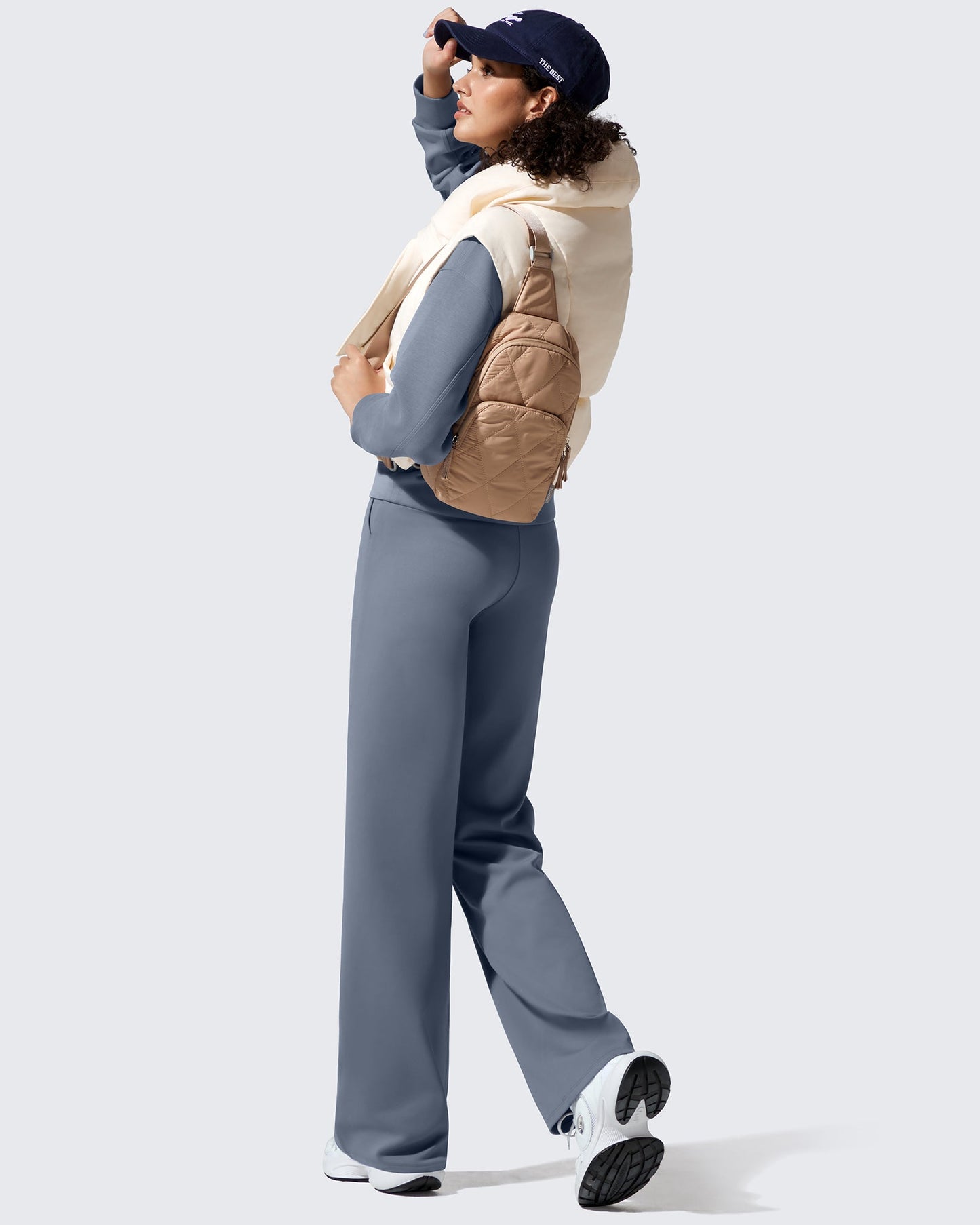 Pantalones de vestir de talle alto con forro polar EverGoing