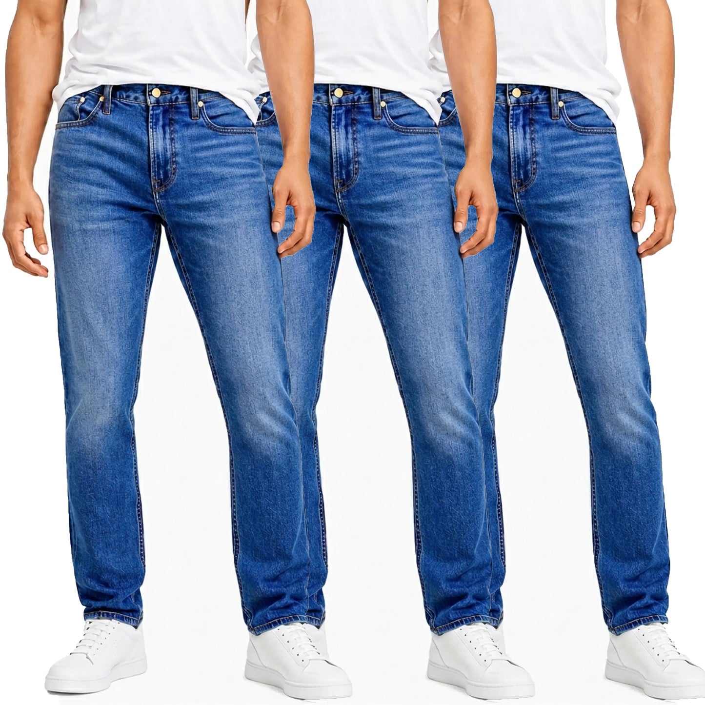 regular fit comfortable stretch waist jeans