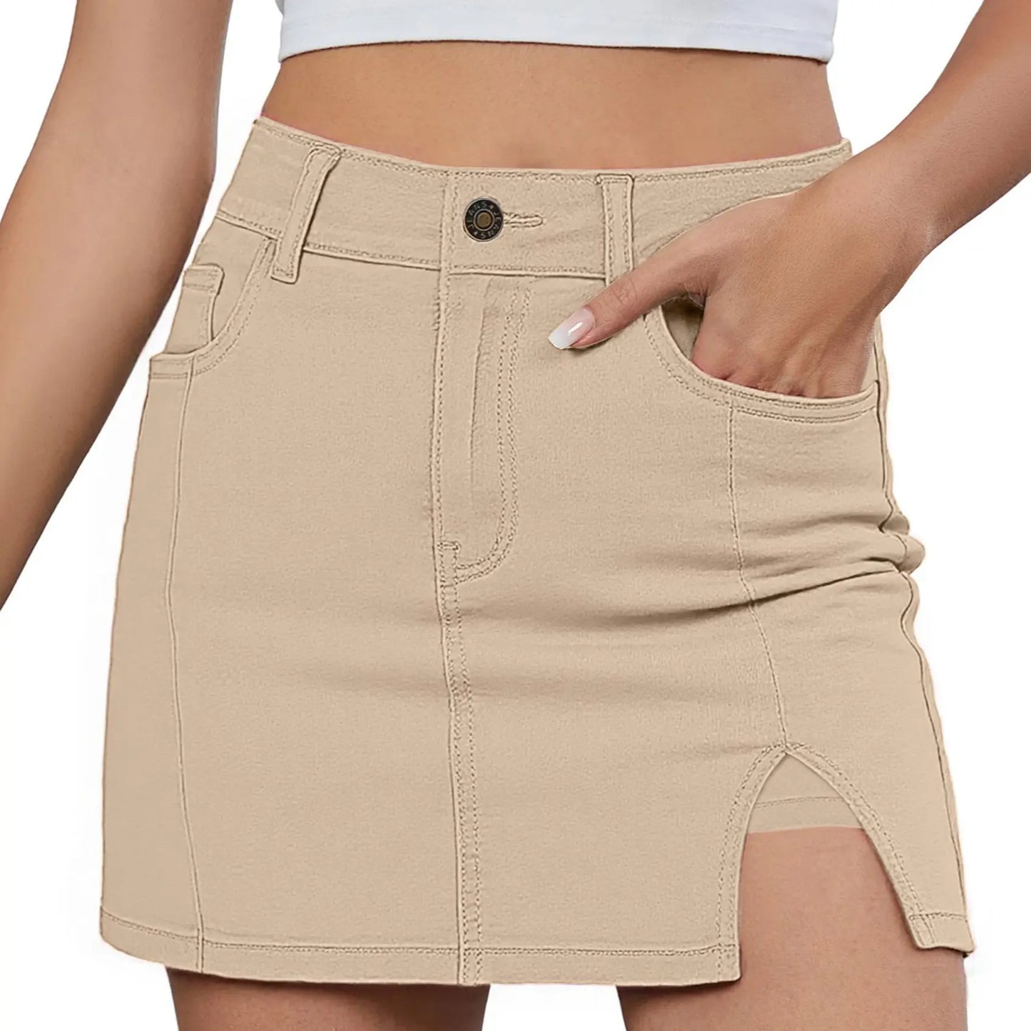 Pantalones de lino para mujer de pierna ancha, casuales, holgados, estilo Palazzo o Harem para la playa (