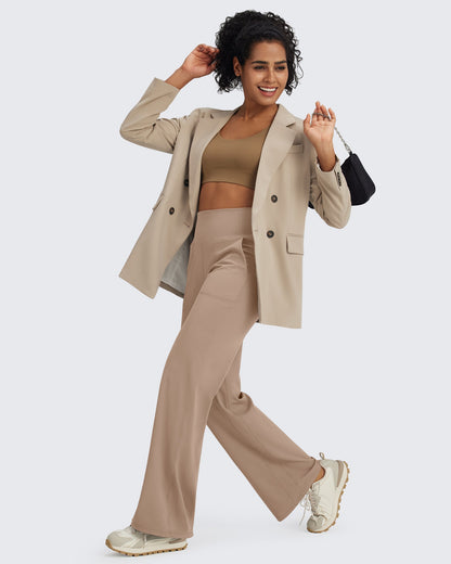 Pantalones de vestir de talle alto sin costuras BareFeel Regular