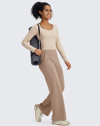 Pantalones de vestir de talle alto sin costuras BareFeel Regular