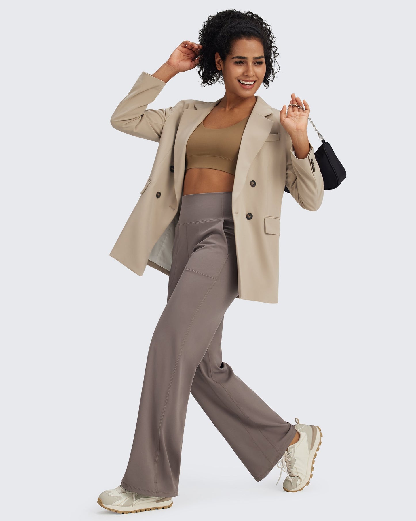 Pantalones de vestir de talle alto sin costuras BareFeel Regular