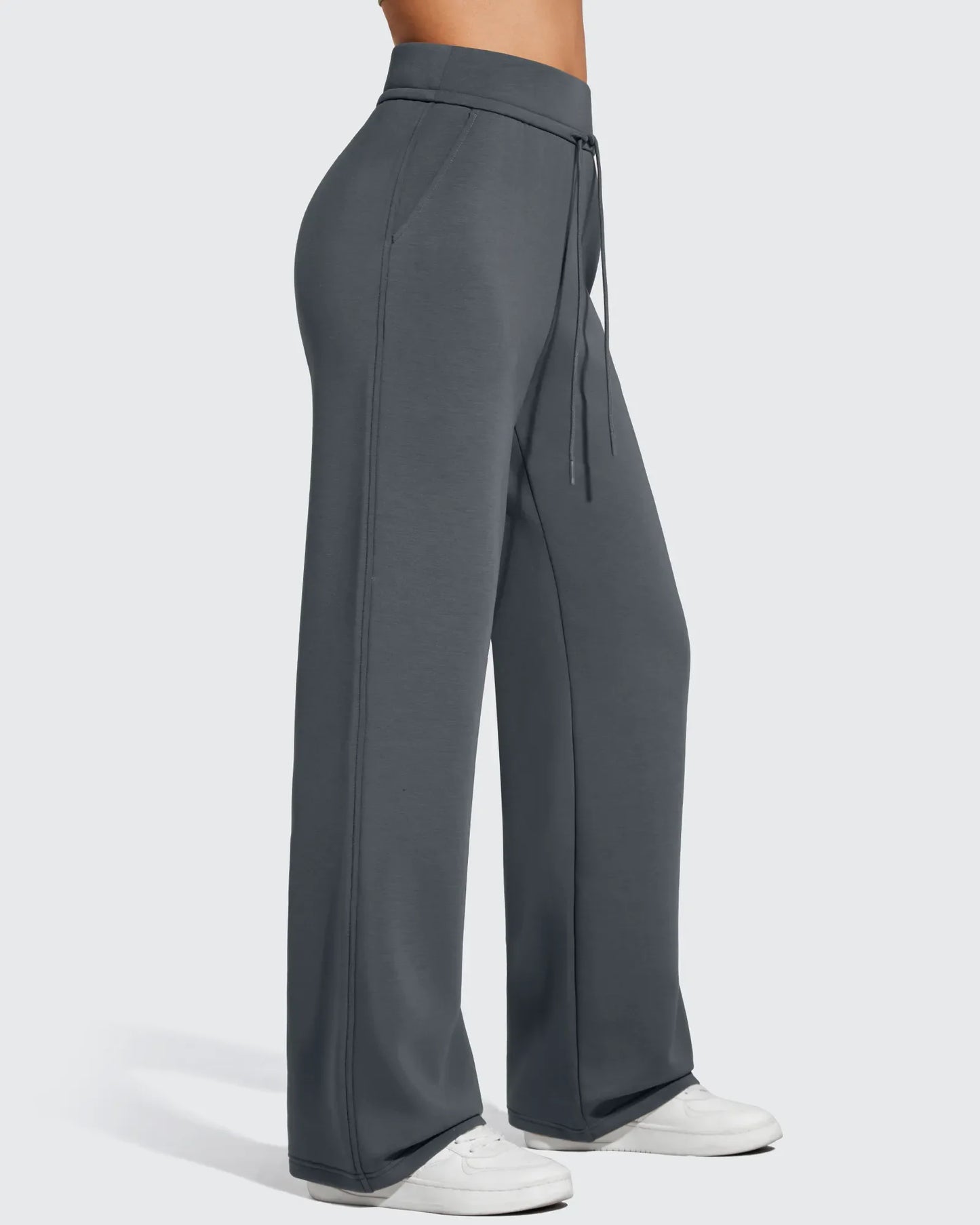 Pantalones de chándal de pernera ancha con forro polar y cordón elástico Smoofit
